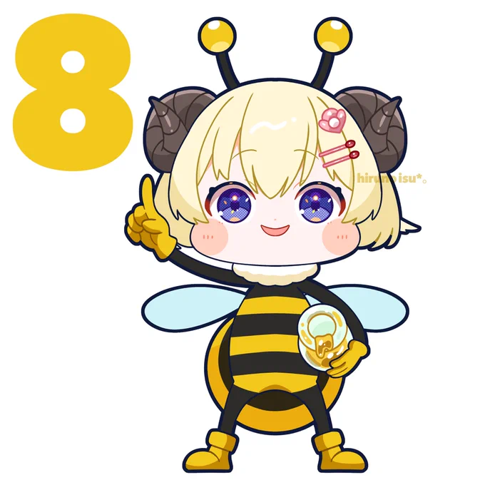わためぇ誕生日カウントダウン2026 あと8日 #つのまきあーと