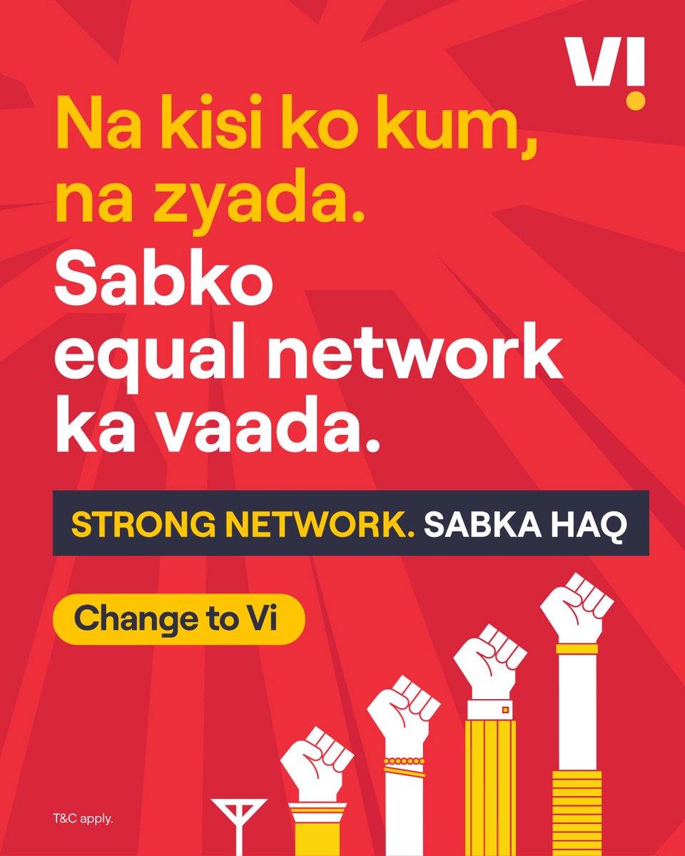 Amberpsychic's tweet photo. Great approach by VI. Equal network for all. Everyone needs to support VI ๐๐ป
#vodafoneidea #vi4g #vi5g #port2vi #saveindia #changetovi https://t.co/bC8shqxL2B