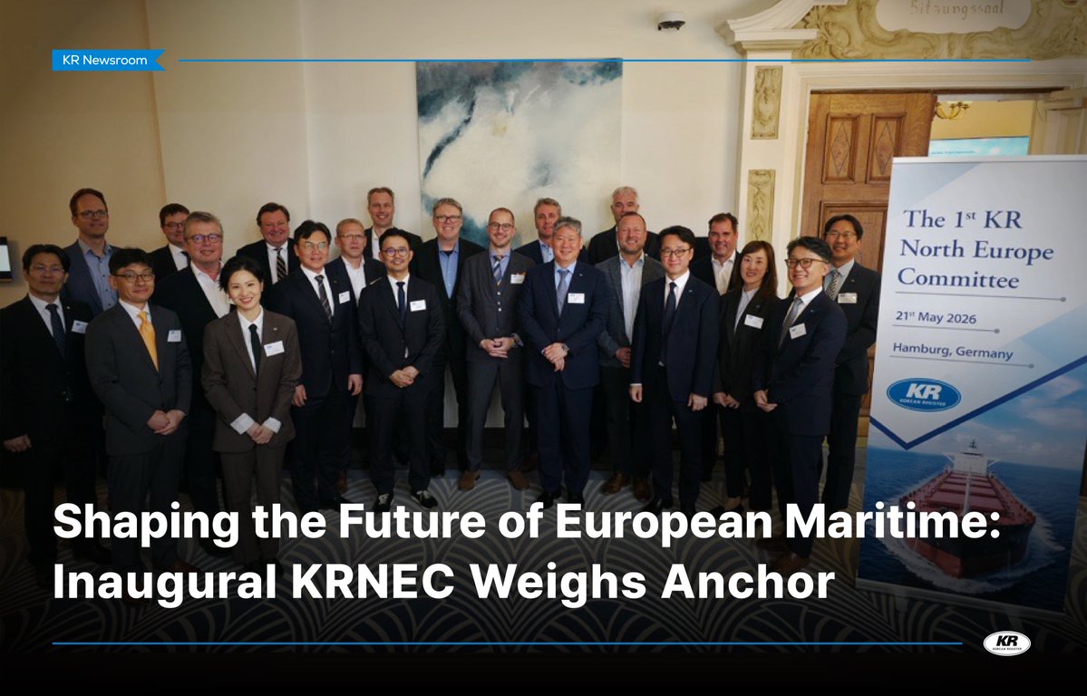 KoreanRegister's tweet photo. 🏛️ The inaugural KR North Europe Committee (KRNEC)
convened in Hamburg, bringing together
10+ maritime key representatives to drive
KR's long-term commitment to the European market.

#KR #KoreanRegister #KRNEC #Hamburg #MaritimeLeadership https://t.co/imuR2f0xdw