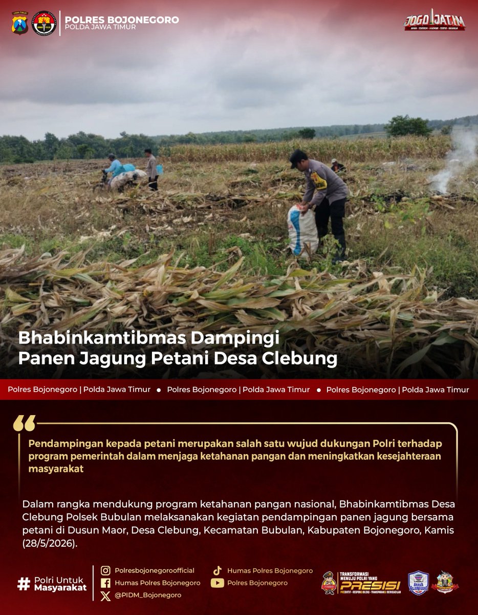 binmastrc's tweet photo. Bhabinkamtibmas Dampingi Panen Jagung Petani Desa Clebung

#Swasembadapangan
#swassembadajagung
#polisicintapetani
#astacitapresiden https://t.co/qeP0RQtmGR