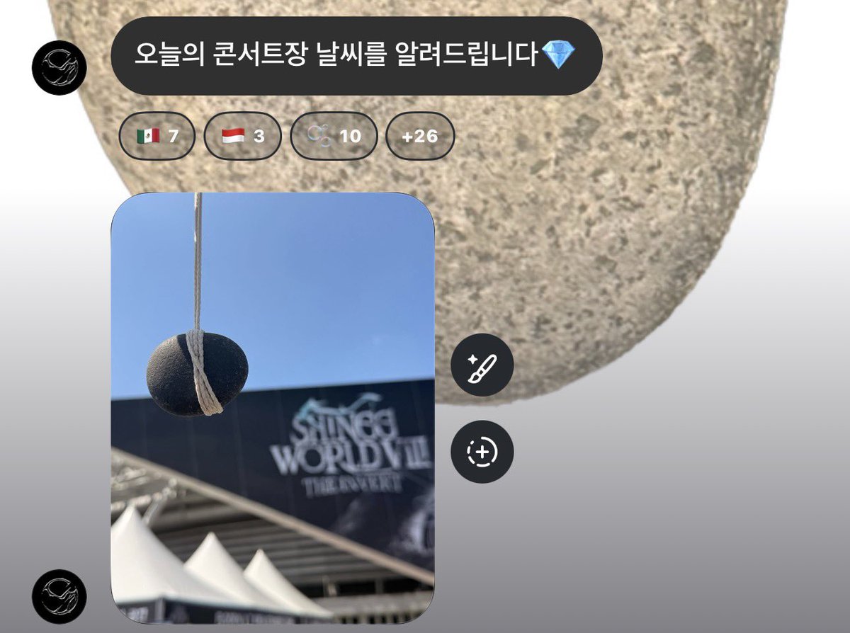 iheartshinee_'s tweet photo. 260529 SHINee broadcast channel 

“Reporting today’s weather at the concert venue💎”
[IMAGE]”

#Atmos_SHINee
#SHINee @SHINee https://t.co/b58KXXzKCu