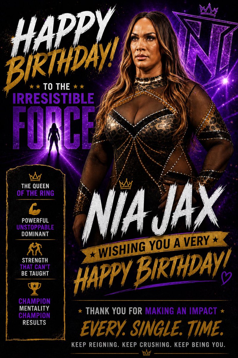 justinyent's tweet photo. Happy Birthday to The Irresistible Force, Nia Jax @LinaFanene ! 🎂

Your strength may get the headlines, but your humor, authenticity, and personality are what make people fans for life.

Have an amazing birthday! 🎉

#HappyBirthdayNiaJax #NiaJax #WWE #smackdown #wweclash https://t.co/BrZoa2PcMH