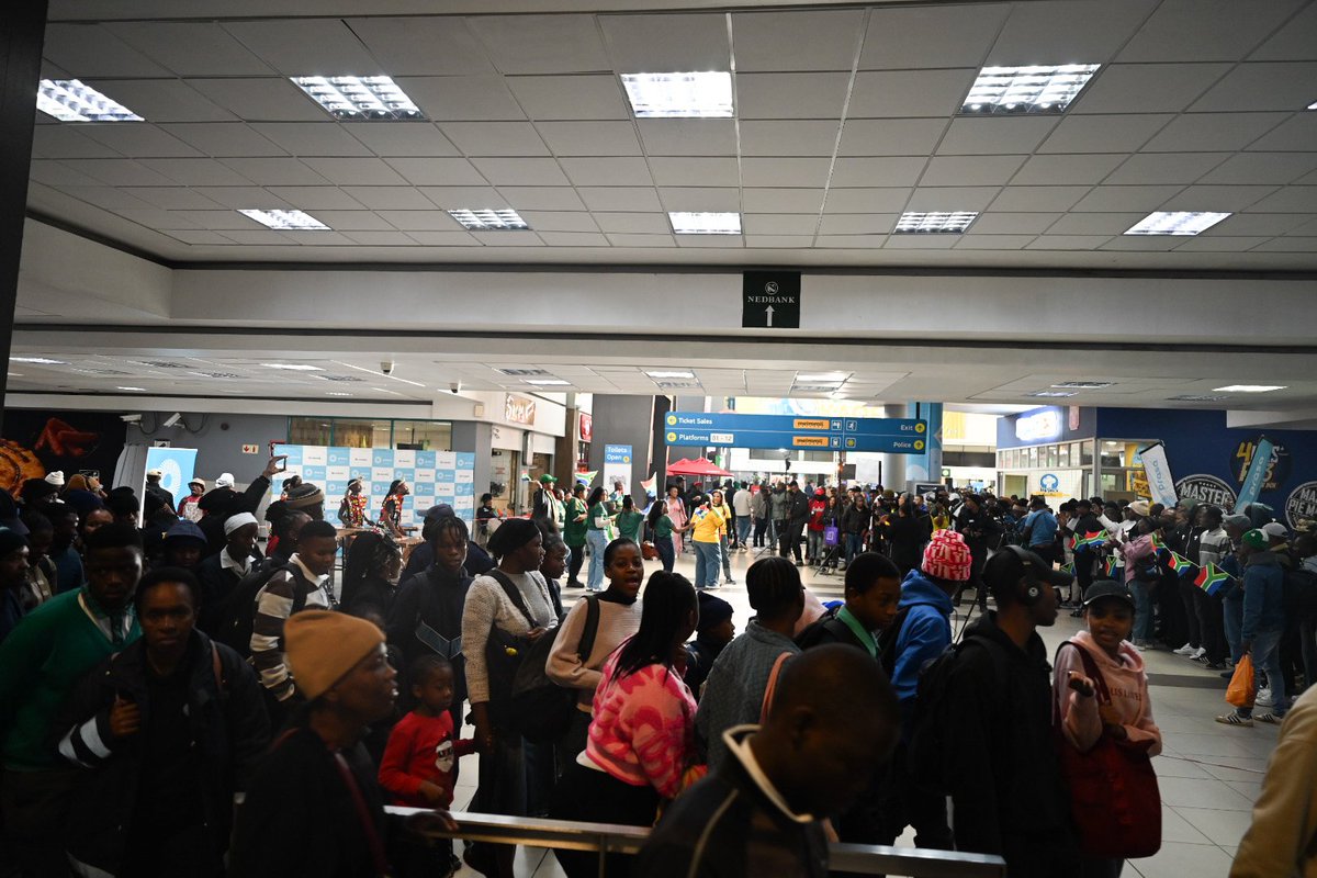 PRASA_Group's tweet photo. .@MorningLiveSABC is broadcasting LIVE from Park Station! 🚆📺

Join us for the build-up to South Africa 🇿🇦 vs Nicaragua 🇳🇮 and stand a chance to win tickets to the game. Don’t miss the vibes at the Park station. 

#MorningLive #Parkstation #ReBafanaKaofela https://t.co/eU2GiBn76C