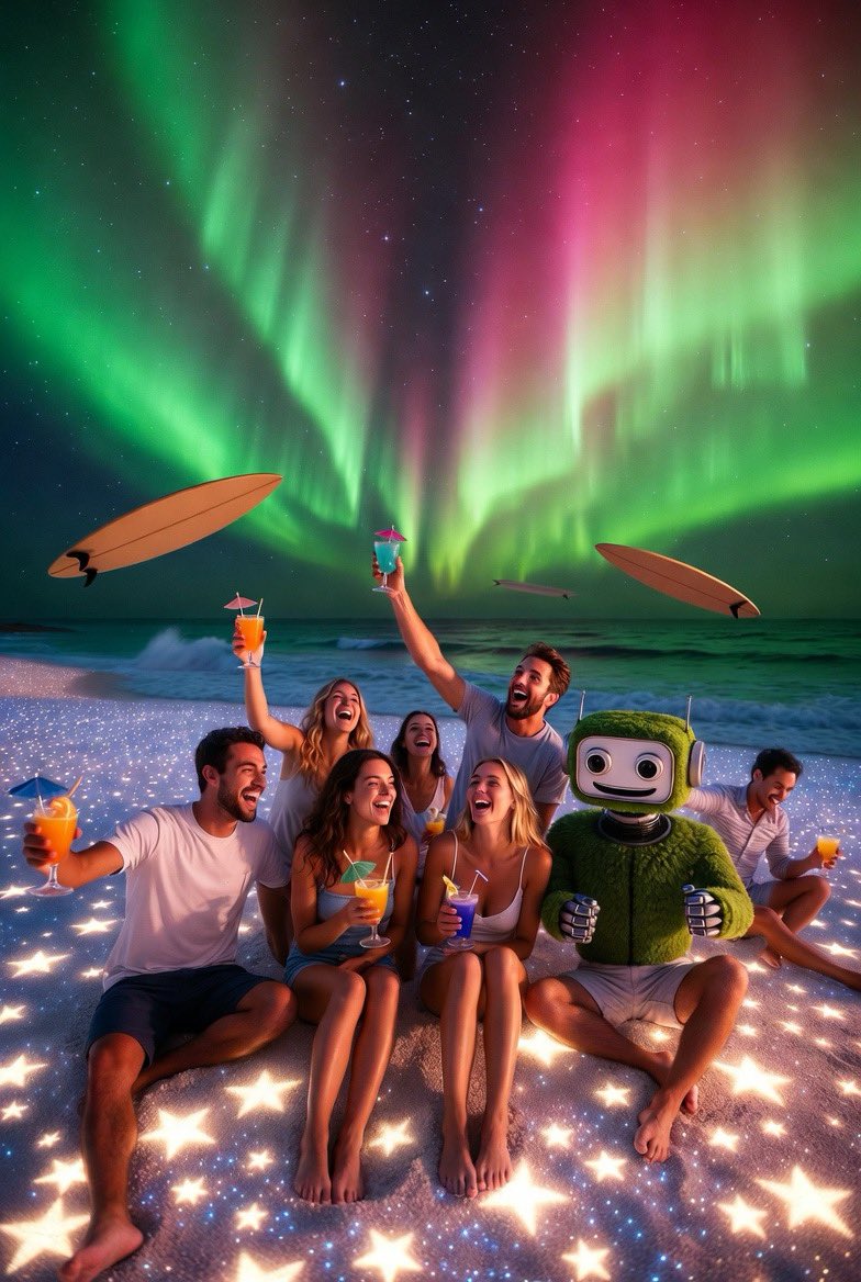 GrokImagineFun's tweet photo. Friday freedom! Imagining the perfect weekend starts now. What are your plans for some serious fun? 🌴⭐ #Grokimaginefun #TGIF https://t.co/yNhTEaqeB2