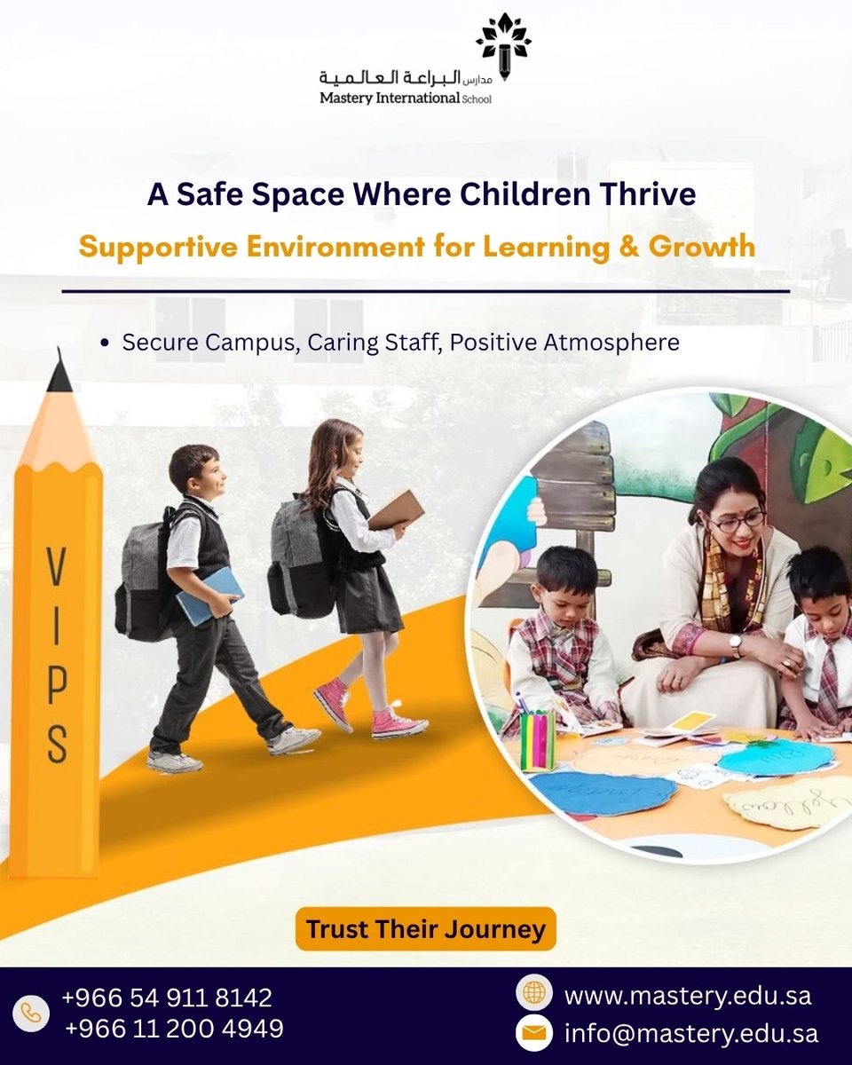 mastery_sch's tweet photo. A Safe Space Where Children Thrive!
At Mastery International School, we provide a supportive environment for learning &amp; growth. 
🌐 https://t.co/hS0n5afcDD
#MasteryInternationalSchool #ChildDevelopment #SafeLearning #PositiveEnvironment #EducationForKids #GrowingMinds https://t.co/hFjULdmoVa