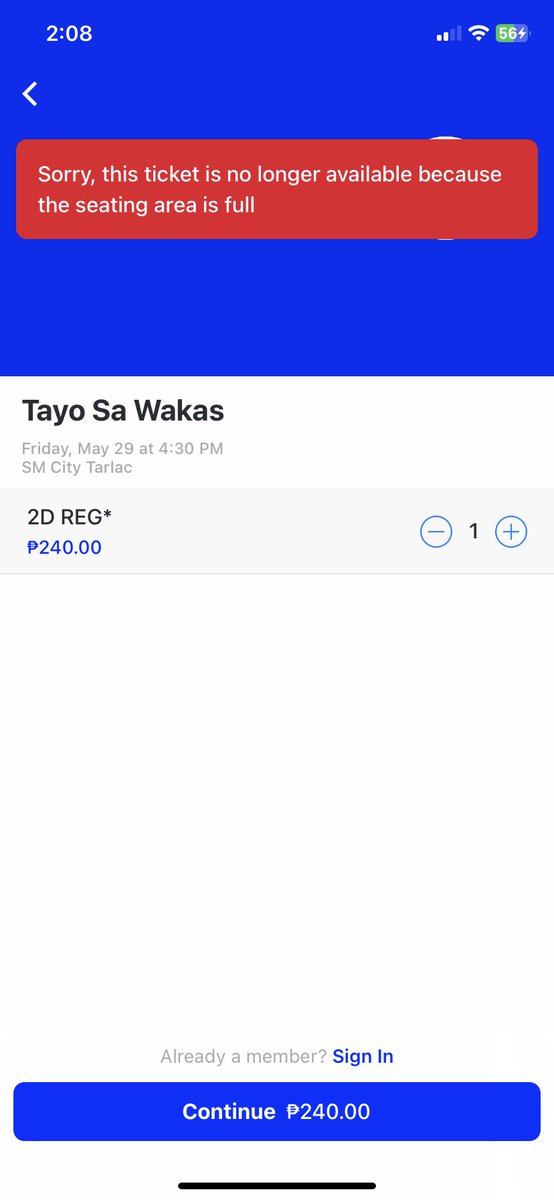 kapoykapoy's tweet photo. WOW TARLAC!!!🥹

2:00PM Sold out
3:15PM Sold out
4:30PM Sold out
4:45 PM Almost sold out na rin. 

#TayoSaWakas
#DonBelle
#DonnyPangilinanAsCisco
#BelleMarianoAsCheska https://t.co/RTh2mq0vYq