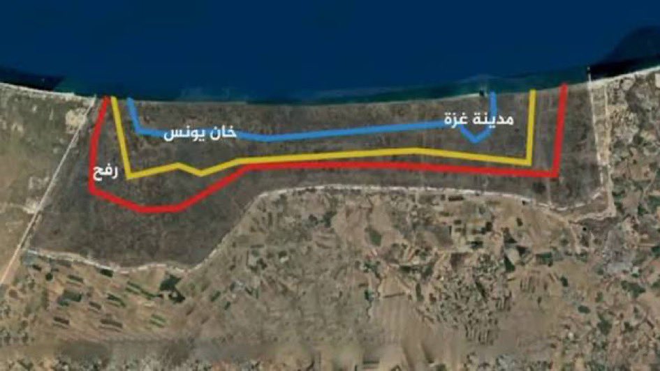 Raquel_Marti_'s tweet photo. Netanyahu confirma que su ejército ocupa el 60% del territorio Gaza y ha ordenado su expansión al 70%. Esto significa que forzará a más de 2.2 millones de personas en un área no mayor a 109 km². Una media de 20.000 personas por kilómetro cuadrado. Absolutamente inhumano. https://t.co/fNQKFneax0