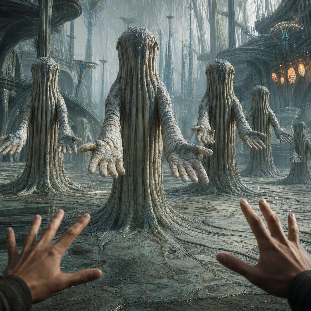 First-Person Alien Tree Beings