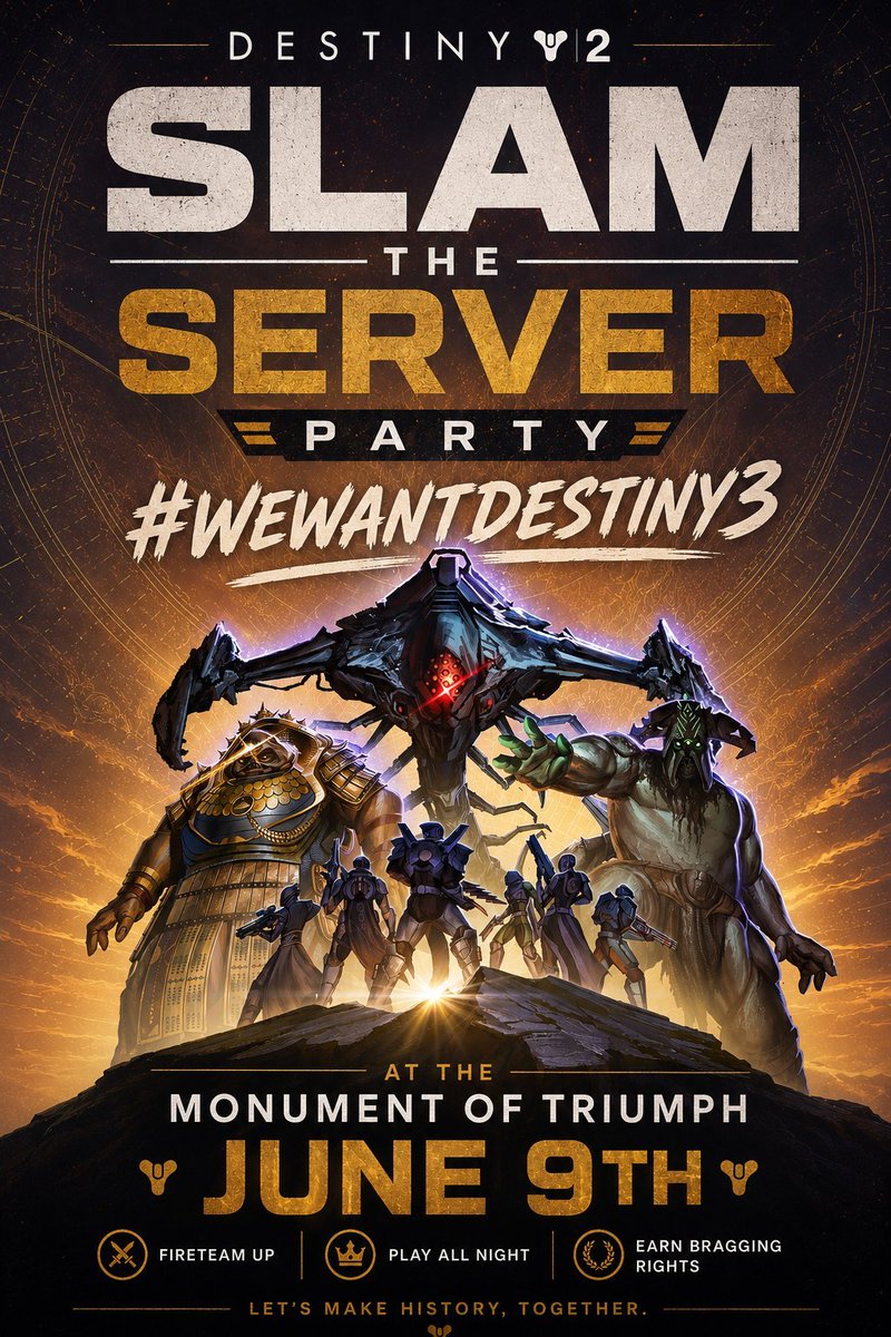 TheDawnGuardian's tweet photo. @Gladd https://t.co/oQu57K5zdh
#WeWantDestiny3 https://t.co/xyHttEgA64