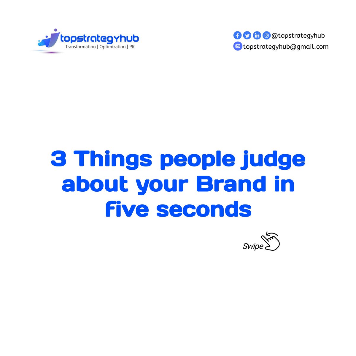 topstrategyhub's tweet photo. Strong brands don’t leave perception to chance, they build intentionally, because in today’s world, how your brand is perceived can be just as important as what you offer.

#Topstrategyhub
#Transformation
#Optimization
#PublicRelations https://t.co/R5weGmRNOH