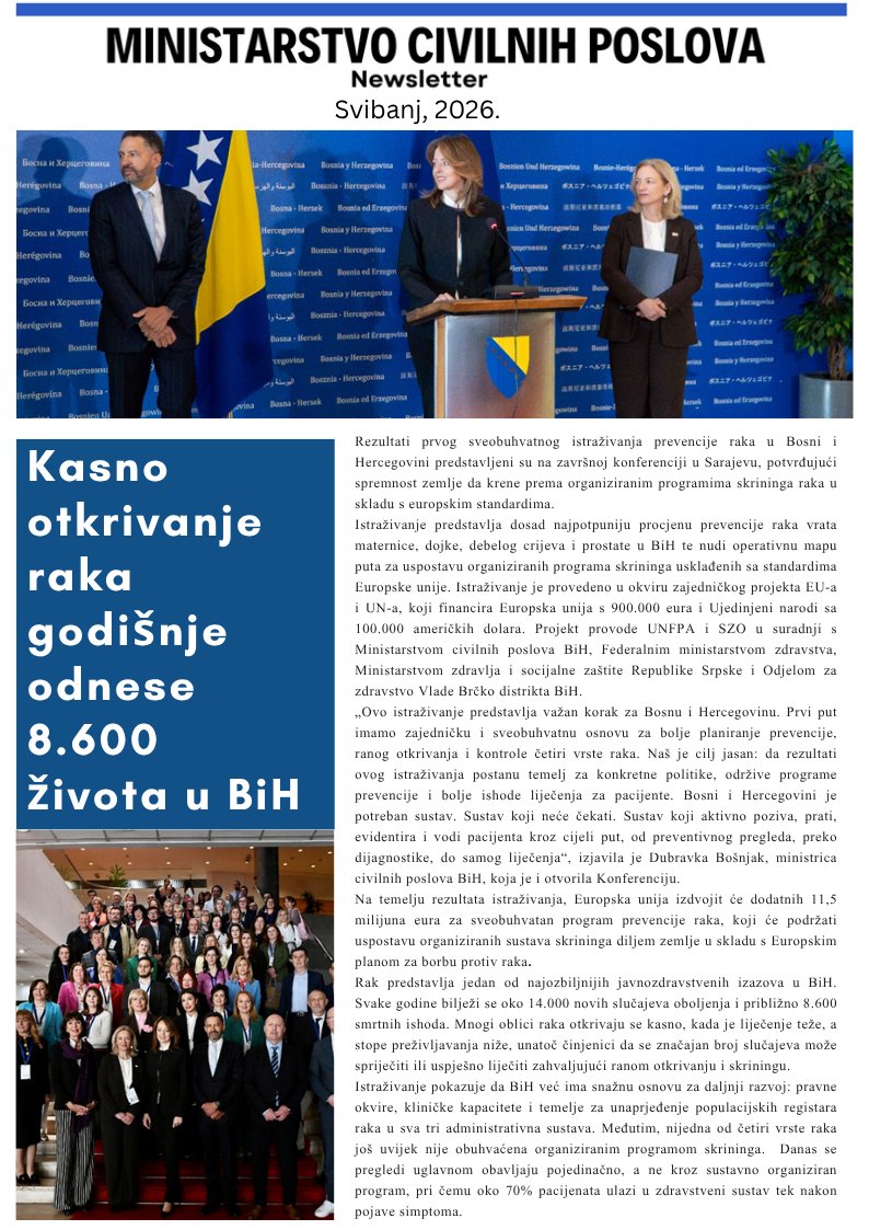 Ministarstvo civilnih poslova Bosne i Hercegovine tweet media