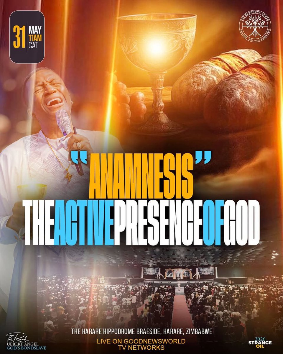 ProphetUebertTV's tweet photo. THE ACTIVE PRESENCE OF GOD. Sunday at 11AM (CAT)

There is a dimension of God’s Presence where miracles become natural, signs and wonders become evident, and visions become frequent.

Don’t miss this encounter. https://t.co/Uy5k8G1KBA