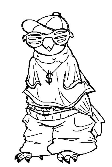 ShellPluck's tweet photo. The dapper barn owl and the time he tried to be hip https://t.co/g2zEg7nVcn