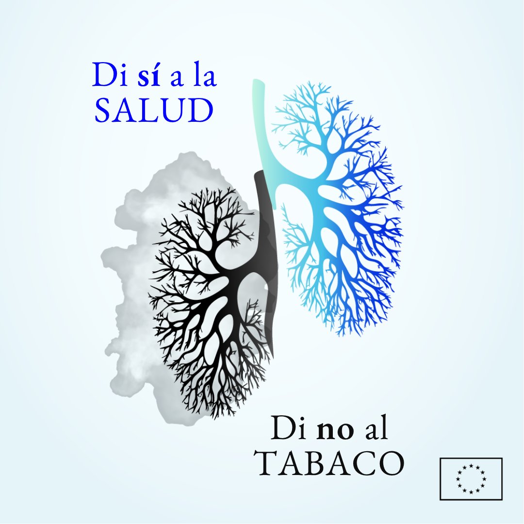 ComisionEuropea's tweet photo. 🚭Hoy es el Día Mundial Sin Tabaco.

La Comisión ha puesto en marcha una consulta pública sobre la revisión de la normativa de la UE en materia de tabaco.

Objetivo: una generación libre de humo para 2040, logrando que menos del 5% de la población fume.

ℹ️https://t.co/B8Nj2jyLKD https://t.co/cmzZKSePnR