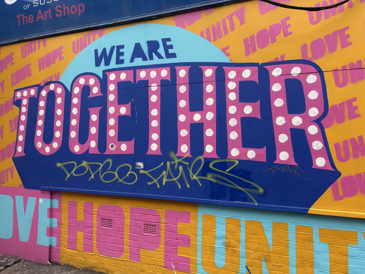 RedHen90's tweet photo. Brighton is #Together https://t.co/l0heTu3eHs