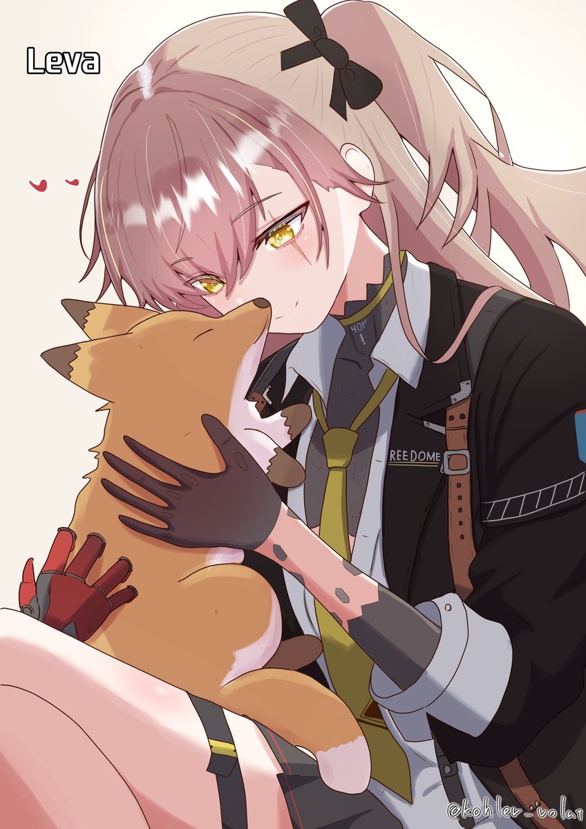 longt120125's tweet photo. リヴァちゃんと子狐（GFL2) https://t.co/JrVP9an4dg