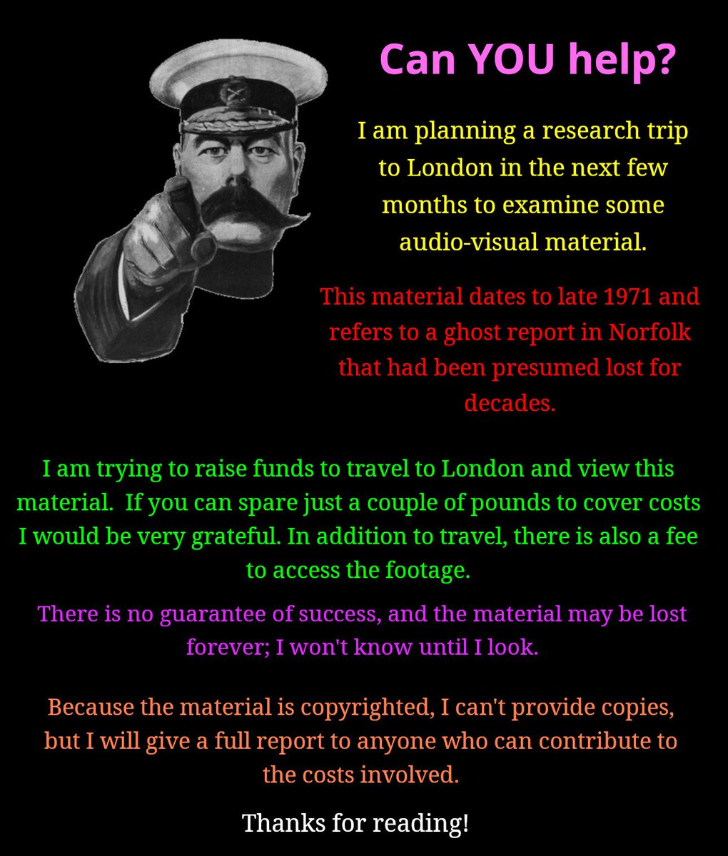 DrPLee's tweet photo. #ghosts #hauntings #uncannycommunity

I'm planning a research trip to London but funds are very tight at present - could some of my followers spare a bit of money to help please?

https://t.co/SsceHcQ172 https://t.co/xkaLyqILap