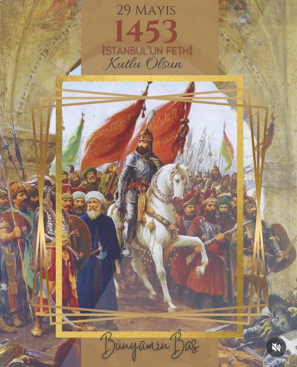 bnymnbas's tweet photo. Peygamber efendimizin müjdesine nail olabilmek için İstanbul’u İslam ile şereflendiren, çağ açıp çağ kapatan, büyük komutan #FatihSultanMehmet ve o güzel askerlerini rahmet ve minnetle yad ediyorum.  

İstanbul'un Fethi Kutlu olsun. https://t.co/pT7LwCiA2H