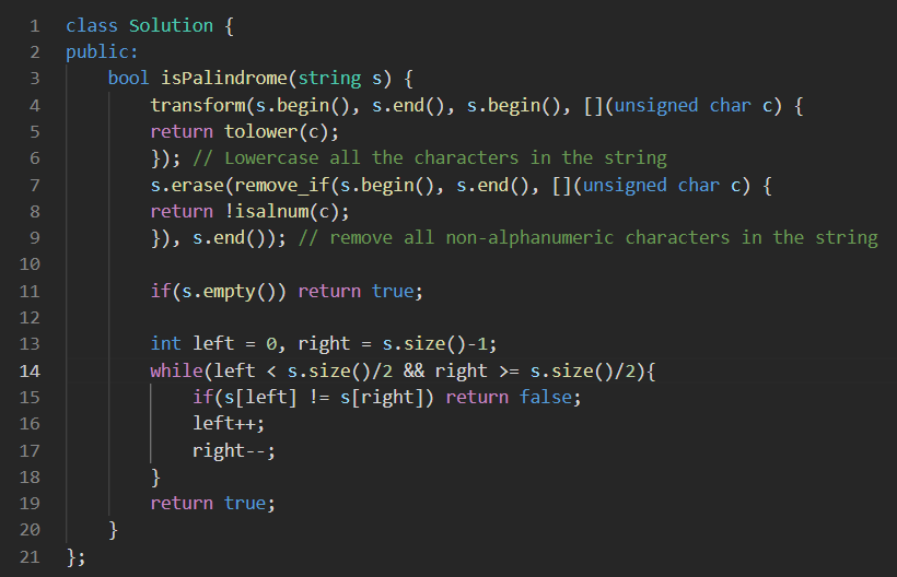 hemanyadav2005's tweet photo. Day 5/100 of #100DAysOfCode

- Topic Covered: Sliding Window and 2 Pointer Technique
- Problem Solved: 125. Valid Palindrome
- Approach: 2 Pointer technique, use of STL library to lowercase characters and remove all non-alphanumeric characters in the string

#Leetcode #DSA #cpp https://t.co/zhtMvrKcK4