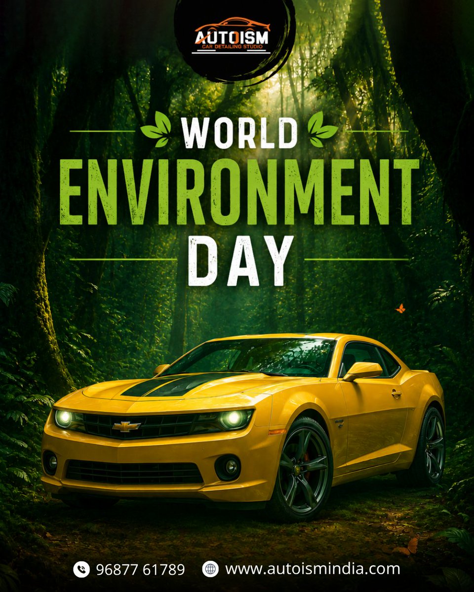 autoismindia's tweet photo. This World Environment Day, let’s drive towards a cleaner and greener future. 🌱🚗

Visit at https://t.co/pDRM8LaceF

#worldenvironmentday #gogreen #saveenvironment #ecofriendly #greenfuture #sustainableliving #autoismindia #detailingexperts #carloversindia #premiumdetailing https://t.co/4gURZTKxeY