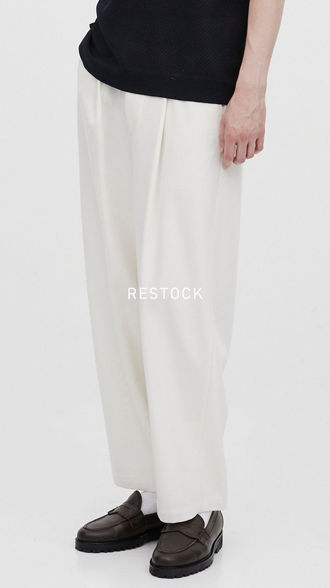 再入荷／ ハイツイスト バレルチノパンツ ｜OFF WHITE 綿100%の優れた