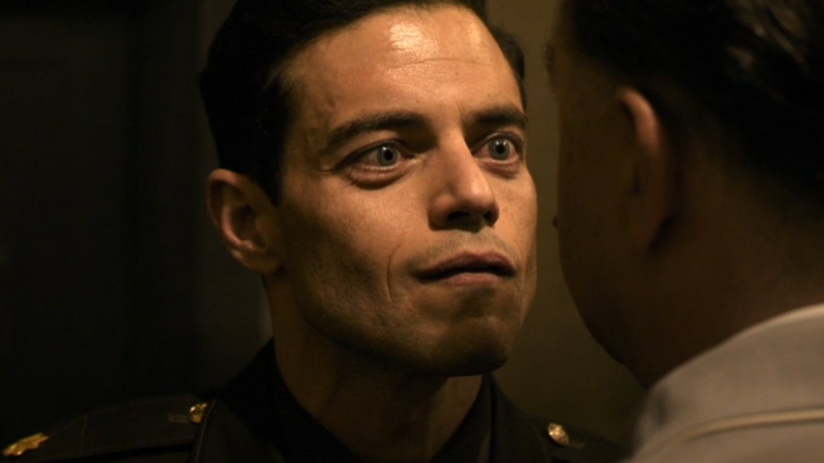 MovistarPlus's tweet photo. Russell Crowe y Rami Malek frente a frente en el juicio que cambió la historia. #Nuremberg, ya está disponible en Movistar Plus. https://t.co/l2SrwEhevU