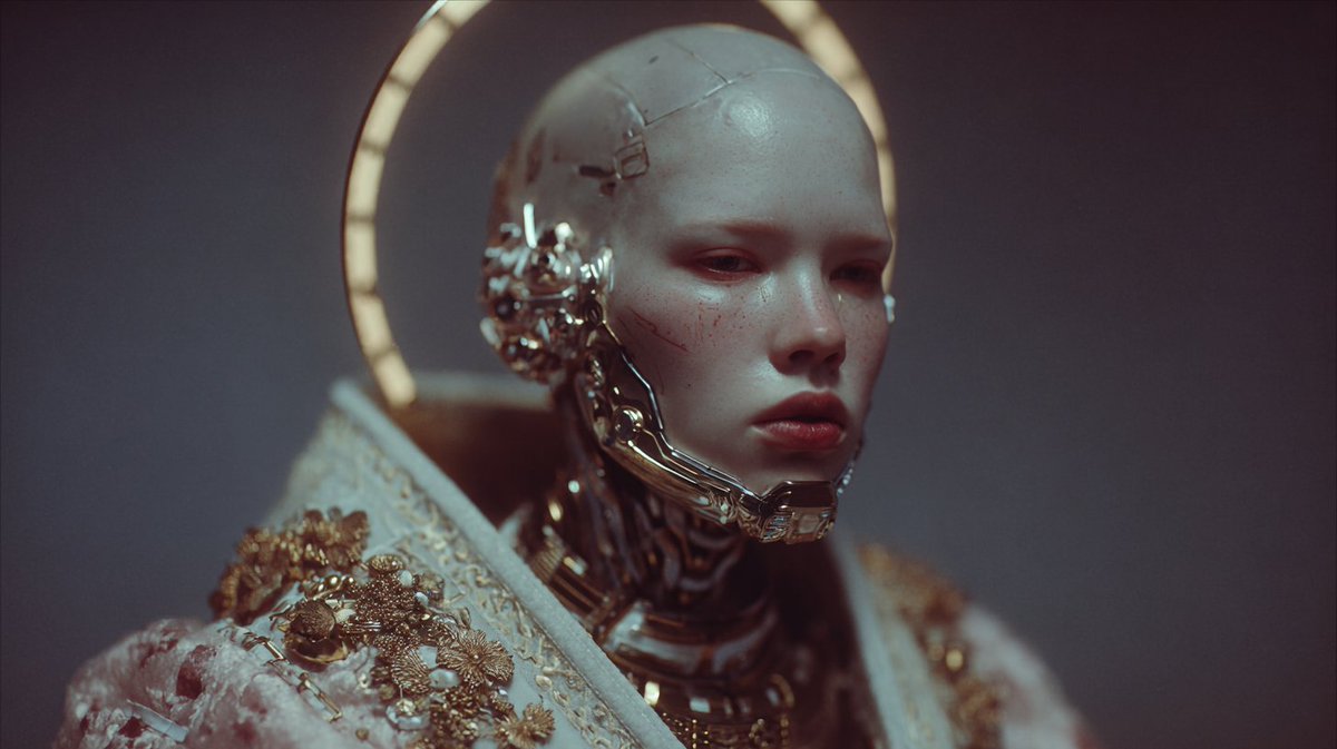 vincos's tweet photo. Chrome Holiness #midjourney #aiartworks https://t.co/uHWkVQPgyl