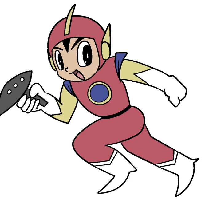 1960年代のヒーロー物っぽい絵を練習しようと思ってそれっぽいものを描いたらパチモンが仕上がった。光速エスパーとスーパージェッターを足して二で割った感じ……