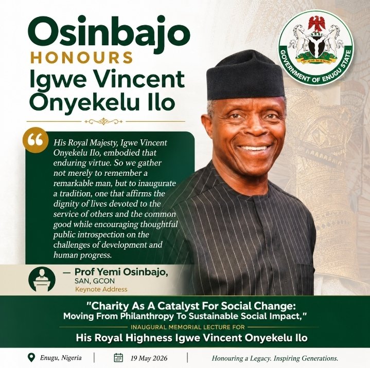 PhilipsBolaji's tweet photo. "Philanthropy is generally about giving towards a long-term systemic change. It seeks to address the root causes of a problem rather than only the immediate effects. So philanthropy often involves strategic investments in institutions" - Prof Yemi Osinbajo  Boniface  Alex Otti https://t.co/n7Bcqtoth7