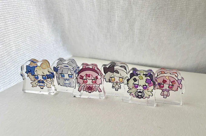 ～新作グッズ～ ステッカー&amp;自立ミニアクスタ キャラごとのセットで全6種です #コミティア156 #COMITIA156