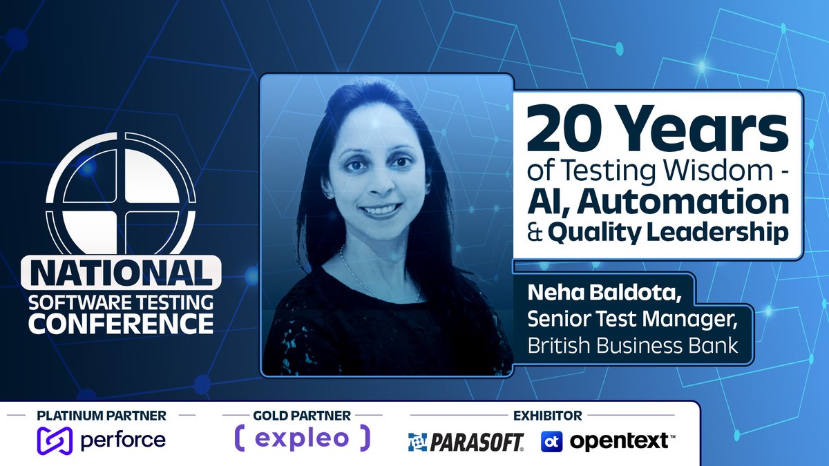 DevOpsOnline's tweet photo. AI in testing is no longer optional.

We sat down with Neha Baldota - Senior Test Manager @BritishBizBank, 20+ years in testing. Explore:

⚡️ How the tester's role has evolved
⚡️ Where AI hits hardest
⚡️ Quick wins to start today

🎥 https://t.co/BTkaSOrwSn https://t.co/eCA1nc07NO