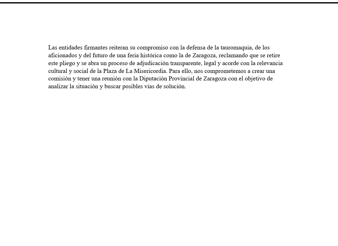 UNPBE's tweet photo. Tenemos que comunicar nuestra postura sobre la difícil situación de la plaza de toros de Zaragoza https://t.co/d5YzaHJF8o