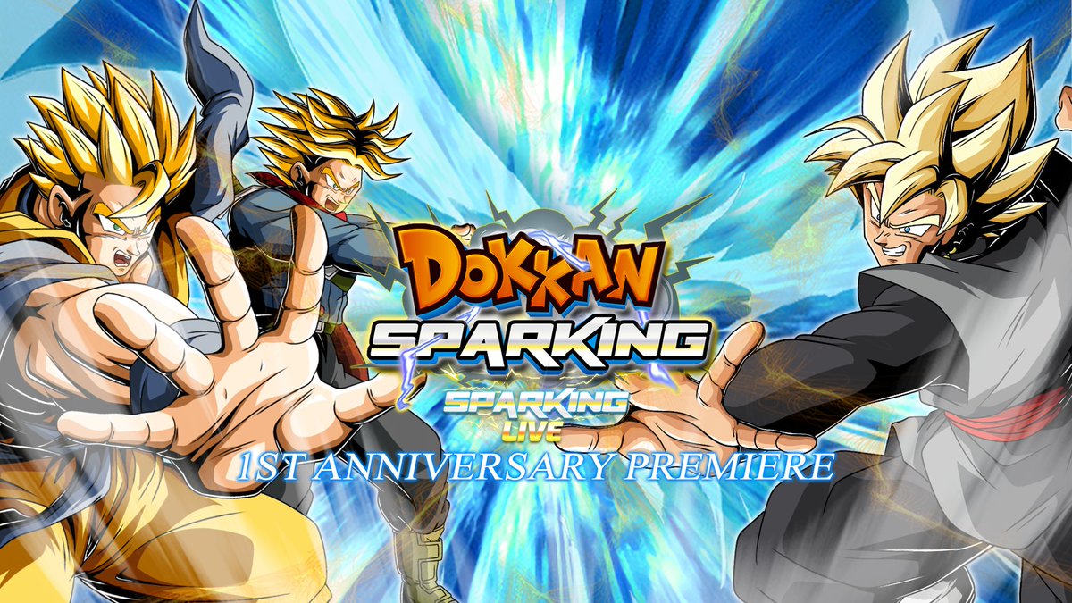 PROJECTSPARKING's tweet photo. — INCOMING TRANSMISSION —  

SPARKING PRESENTS: 1ST ANNIVERSARY PREMEIRE  

 5/29/26 21:00 (9:00 PM EST)  

Tune into the Special Event!:  
< https://t.co/pZUI9yQxWx>  

Prepare to see the Anniversary Campaign, New Characters, Events, Features and More!
 #DokkanBattle #DokkanSPARKING #SPARKING1stAnniv