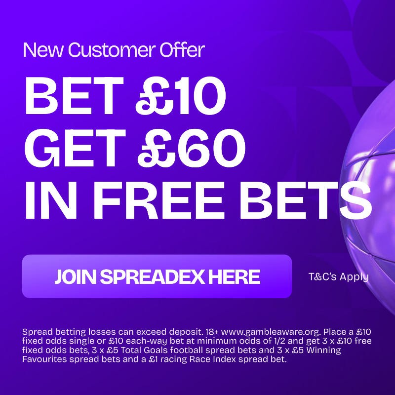 SquawkaBet's tweet photo. GET £60 IN FREE BETS FOR THE #UCLfinal 💰

Join Spreadex and bet £10 to claim: https://t.co/0OjWsF2MIk

#Ad | 18+ | New Customer Offer | T&amp;C's Apply | GambleAware https://t.co/Br3qTtT69N