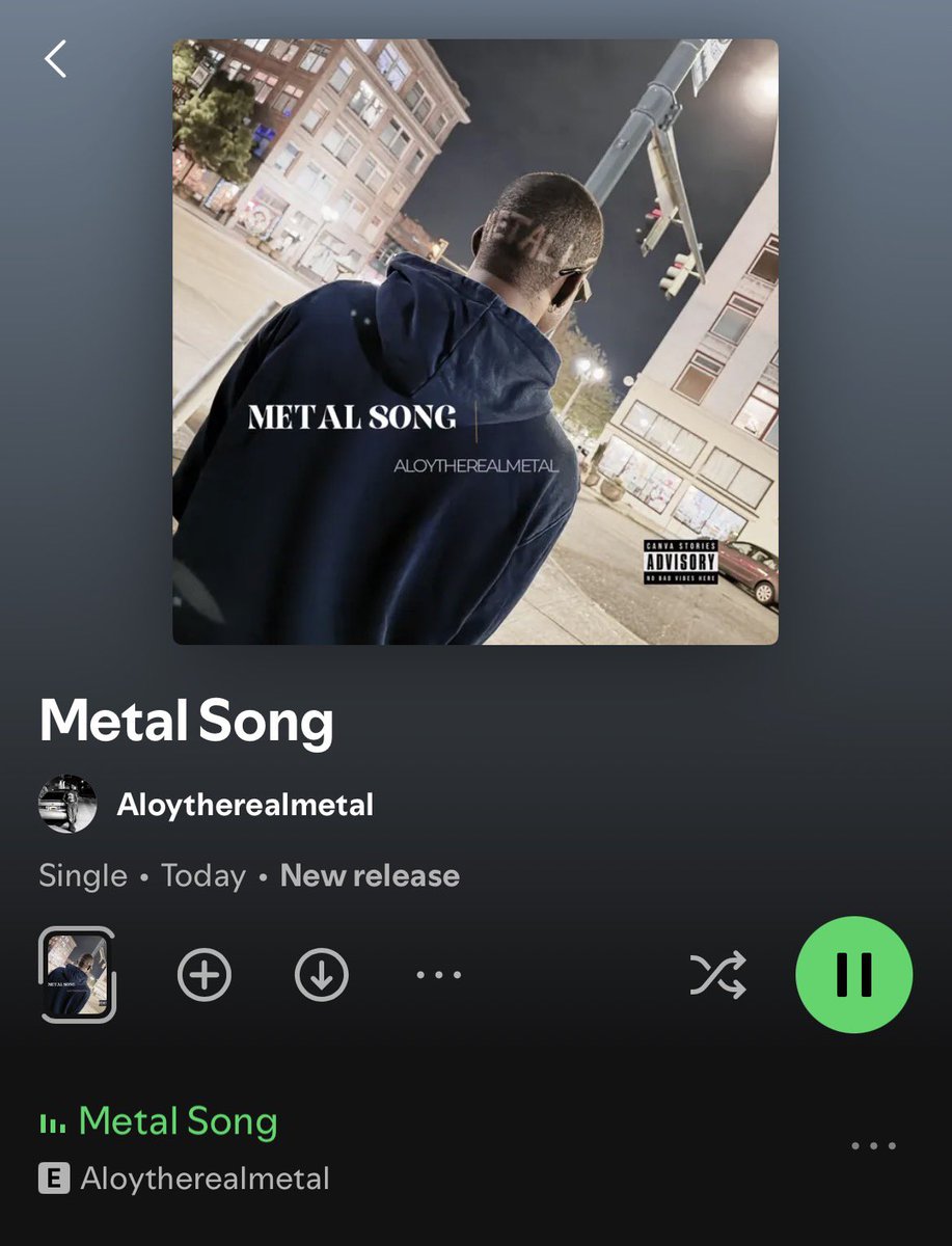 _OnTheComeUp__'s tweet photo. NEW 🚨 

👤 Aloytherealmetal

🎵Metal Song

OUT NOW ‼️ https://t.co/VljungUcre