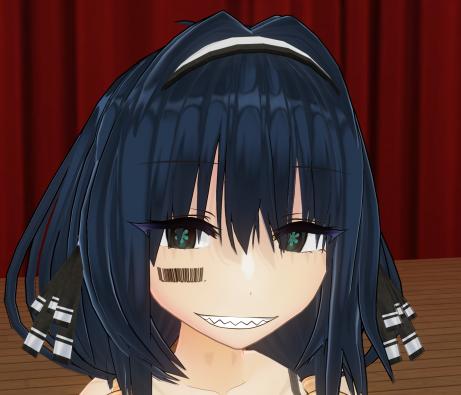 nameko672's tweet photo. ちなみにギザ歯はPNG貼り付けプラグインを使用している。後で貼り付けるよりも、スタジオに呼び出したほうが３D的な勝手が効いて便利( ´∀｀)
うちのSSのアヘ顔とかのお口は大体PNGで口だけ書いたものが貼られてたりします(´ε｀ )
#com3d2 https://t.co/t5NcvlvLUo https://t.co/eCl3Ro2TLE
