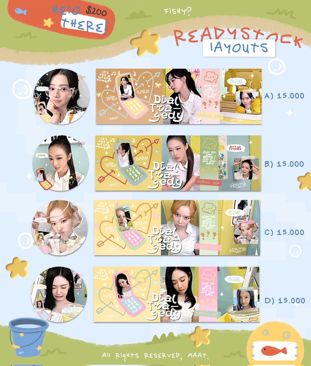 impllus's tweet photo. ⠀  ⠀☆‌ ₊₊ 💌 #bealanja  

⠀  ⠀⠀  ⠀ready stock layout aespa / karina, giselle, winter, dan ningning. https://t.co/GLY2krLYna