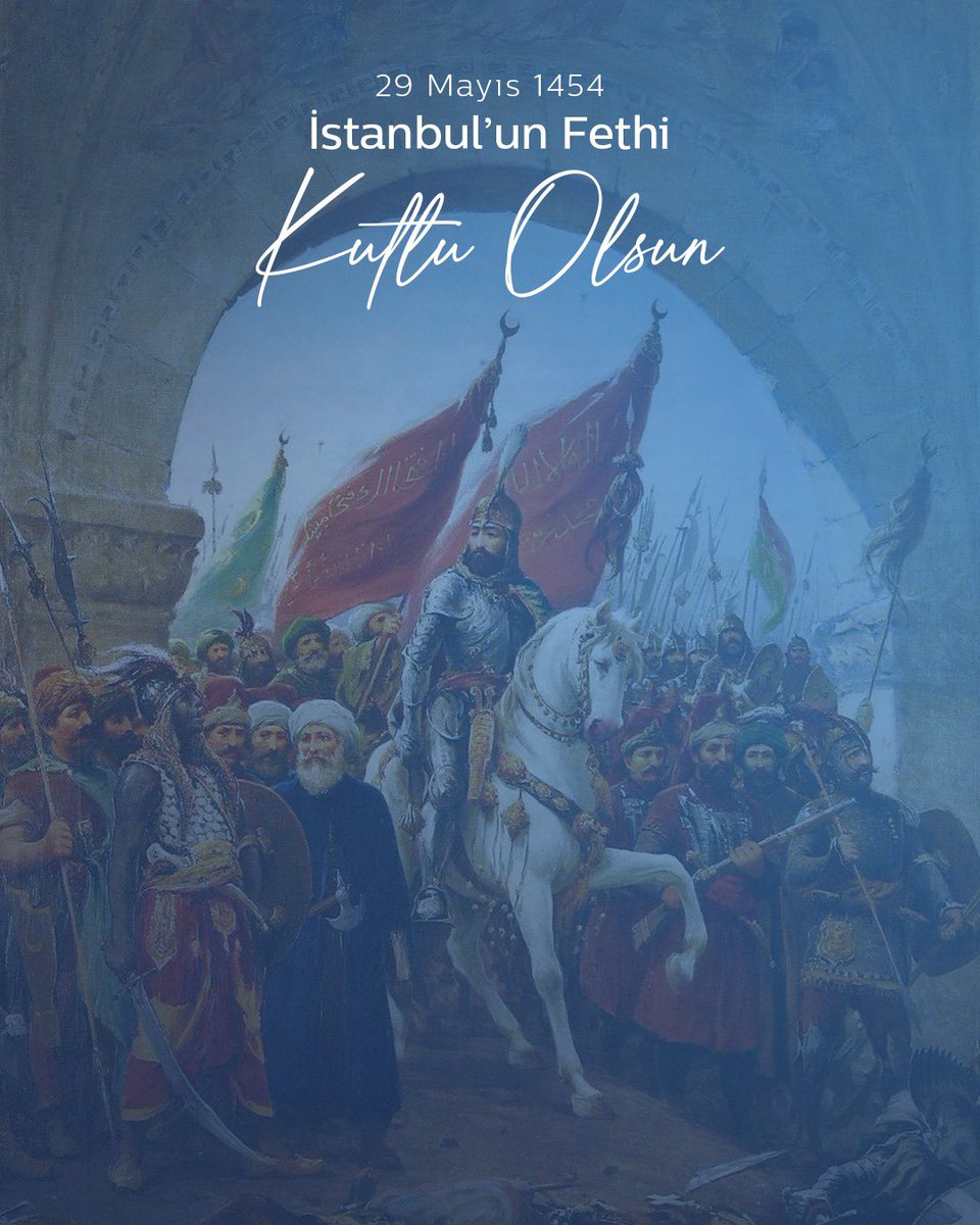 ebekirsahin's tweet photo. Asırlar boyunca gönüllerde taşınan bir ideal, Peygamber Efendimizin müjdesine duyulan sarsılmaz inançla 29 Mayıs 1453’te gerçeğe dönüştü. Tarihin seyrini değiştiren İstanbul’un fethi, bugün de yüreklerimizde aynı coşkuyla yaşamaya devam ediyor.

Kutlu zaferle taçlanan bu sarsılmaz duruş; birlik, azim ve adanmışlığın en güçlü sembolü olarak milletimizin ortak hafızasında yerini koruyor.

Şanlı tarihimizin dönüm noktası olan bu gün vesilesiyle, başta Fatih Sultan Mehmet Han olmak üzere, bu mukaddes mirası bize emanet eden tüm kahramanlarımızı rahmet, minnet ve saygıyla anıyorum.