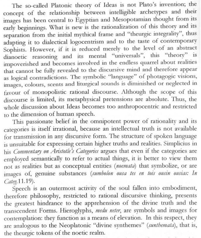 realKalos's tweet photo. Egyptian origin of "Platonic theory of Ideas" and Plato's rationalization/adaption of it to the dialectical logocentrism of contemporary Sophists. https://t.co/XF8WbEs4RF