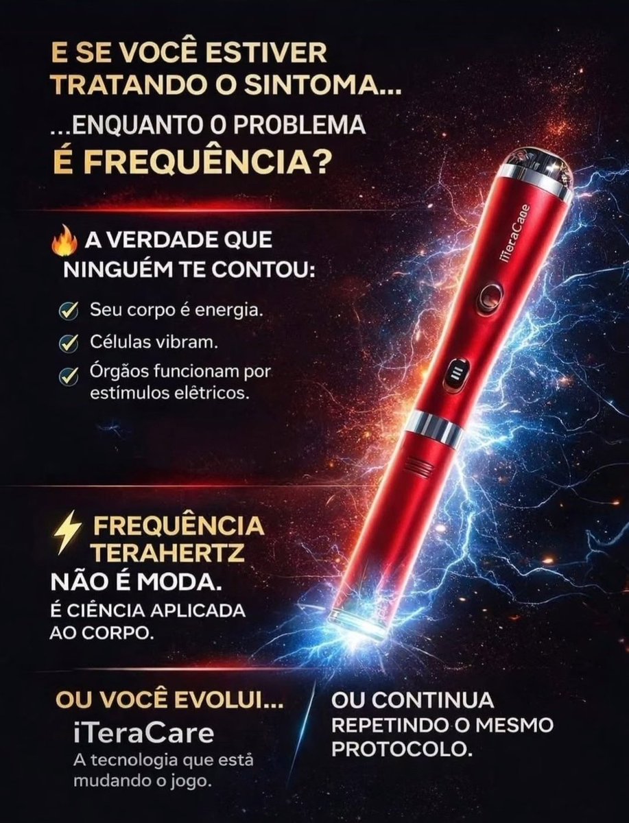 Principecrypto's tweet photo. A Revolução Tecnológica que o seu corpo estava implorando! ⚡
Já cansou de conviver com aquele desconforto constante nas articulações? 😫
Conheça o iTeraCare da Prife, a tecnologia que está transformando o bem-estar ao redor do mundo. Não é mágica, é ciência aplicada à sua saúde. https://t.co/rx7nRfVHJB