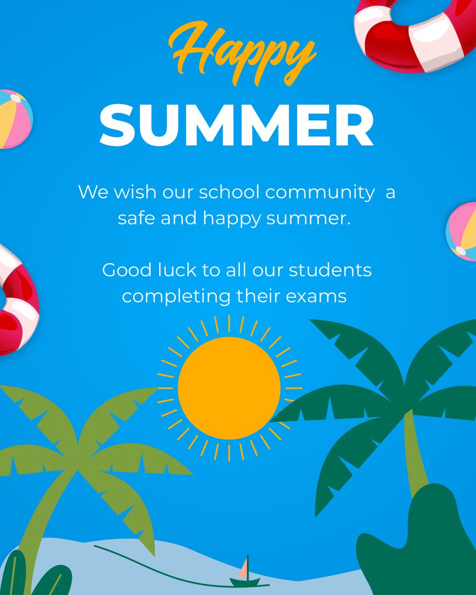CollegeBenildus's tweet photo. That’s the end of another fantastic school year! The 2025–2026 academic year has been full of hard work, achievements, and great memories.
Now it’s time for a well-deserved summer break. Wishing everyone a relaxing and enjoyable holiday — see you in August! https://t.co/eKk29I3h0R