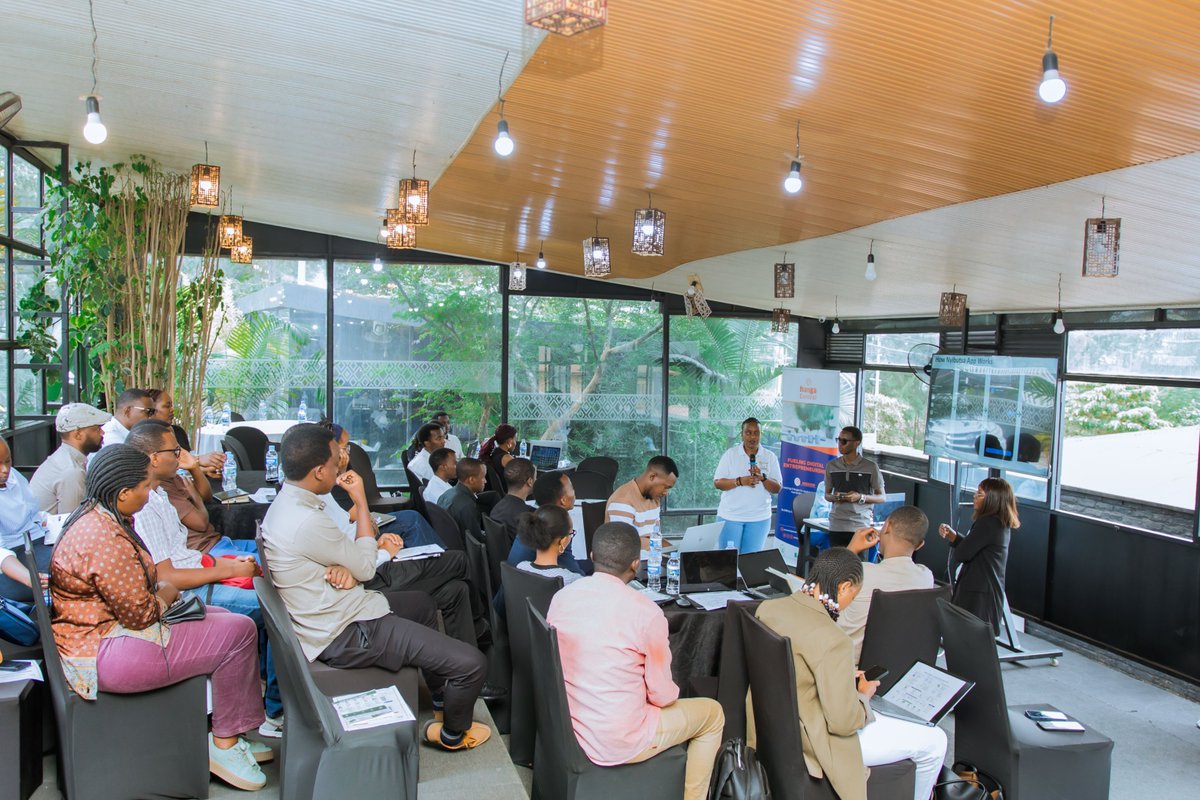 rwictchamber's tweet photo. Today, the Rwanda ICT Chamber hosted the #DemoDay for the first cohort of the Rwanda Digital Health Mentorship Program (#RDHMP) under the #KoraLink Program at @fablabrw .

The event brought together innovators to showcase their digital health solution developed to address the exisitng gaps and challanges in the health tech sector. 

During the Demo Day, participants presented innovative digital health systems designed to address existing gaps and challenges in the health tech sector. The audience engaged with the innovators by providing valuable feedback and recommendations to help strengthen and improve the solutions for future implementation and impact.
