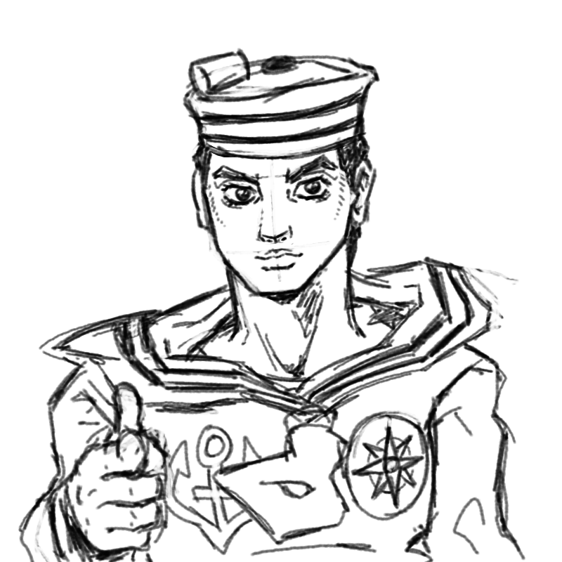 coolleaf_'s tweet photo. josuke doodle https://t.co/pBiKhj2A1K