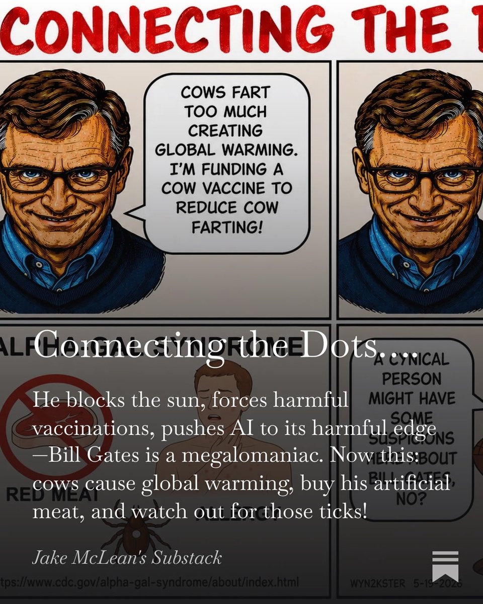 wyn2kster's tweet photo. @DC_Draino My thoughts exactly—let’s connect the dots….
WYN2KSTER Political Cartoons: Connecting the Dots…. #MAGATIME #AmericaFirst #Trump #MAGA #Deepstate #Gates #AlphaGal #WEF #SDG
Click 🔗⬇️
https://t.co/vwVszPzV0A? https://t.co/uMCK2PMUTx