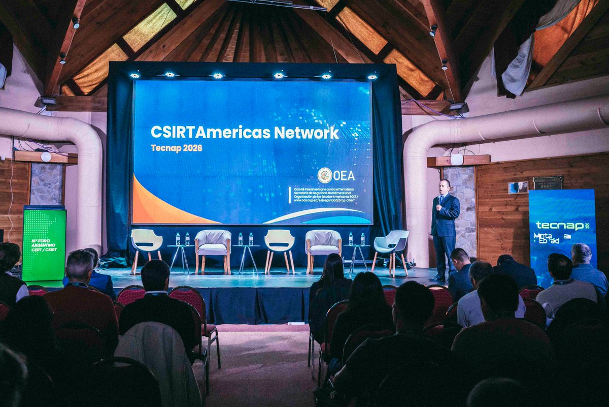 OEA_Cyber's tweet photo. Esta semana participamos en el III° Foro Argentino de Equipos de Respuesta a Incidentes #CERTs #CSIRTs, organizado por @OPTIC_Nqn en Neuquén 🇦🇷, donde presentamos el trabajo que impulsa la red #CSIRTAmericas para fortalecer la coordinación entre equipos nacionales de respuesta a incidentes cibernéticos en las Américas.

La sesión incluyó un caso práctico de colaboración con los CSIRTs de Argentina, destacando cómo el intercambio de información y la cooperación técnica con clave a la hora de incrementar la capacidad regional de respuesta.
