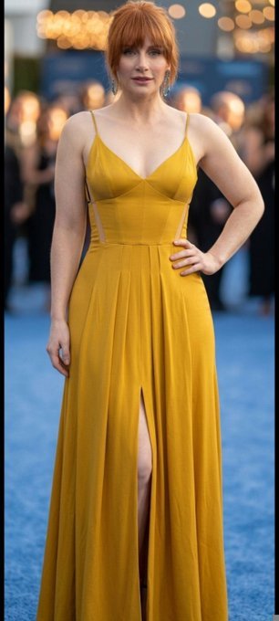 bryce dallas howard orange dress bryce dallas howard