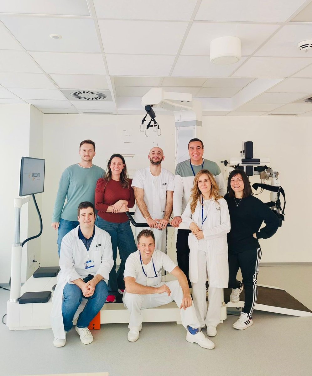 Hocoma's tweet photo. 🧡 A meaningful step forward for neurorehabilitation in Madrid.

Together with our partner @movard_ , Lokomat® and Armeo®Spring Pro are helping bring intensive, personalized rehabilitation closer to people living with ALS. https://t.co/sEzAIwGZvt
