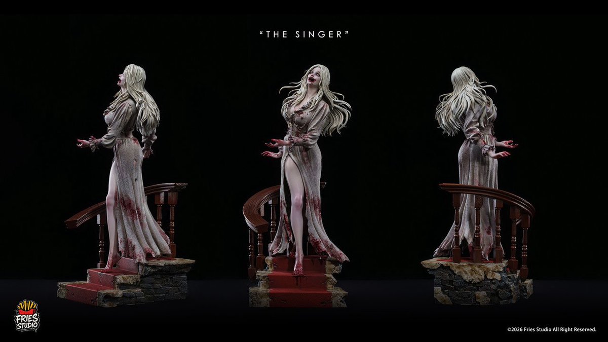 kaionation's tweet photo. https://t.co/GpVr12q2zm

Resident Evil Requiem Fries Studio The Singer Resin Statue

Price: 455€ (539 USD)

ES:99
Scale:1:3
Size:H53 W23 D27CM
Q4 2026 https://t.co/t9VFZjyQbp