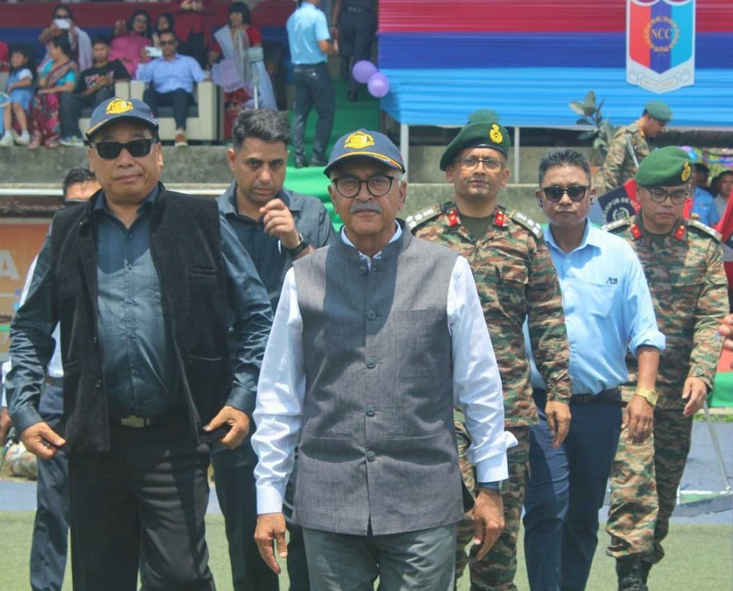 NCCGROUPIMPHAL's tweet photo. NCC EKTA CUP 2026 concluded in grandeur with Hon’ble Governor &amp; Hon’ble Dy CM as Chief Guests. A packed stadium, vibrant cultural performances &amp; unmatched youth spirit made it a celebration of unity and patriotism. #NCC #EktaCup2026 https://t.co/o3IGQicbvs