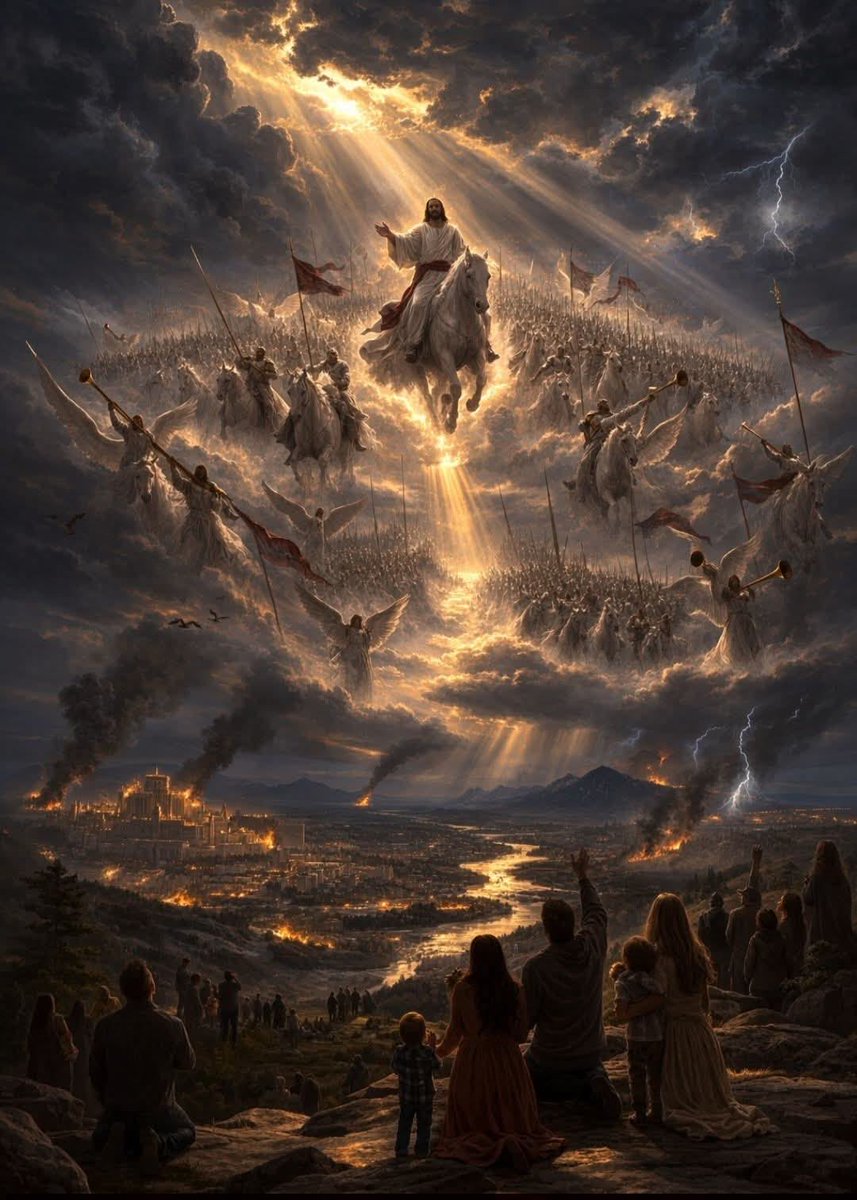GudeliaAvi's tweet photo. Apocalipsis 19:14-15  Y los ejércitos celestiales, vestidos de lino finísimo, blanco y limpio le seguían en caballos blancos. https://t.co/T2XZGxSsvE